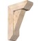 Ekena Millwork Traditional Slat Smooth Bracket w/ Offset Brace, Douglas Fir, 7 1/2"W x 20"D x 28"H BKT0806X20X28TRA06SDF - alternate 1